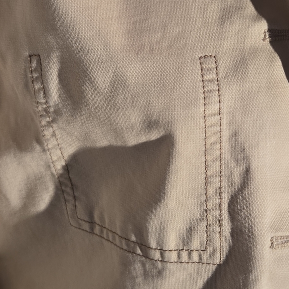 Eddie Bauer Women's M Beige Tan 100% Baumwolle (Cotton) Field Jacket Button Up - Picture 7 of 16